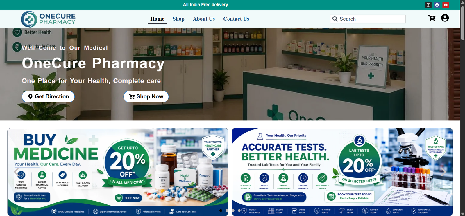 Pharmarcy website, aloxsoft